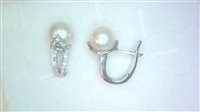 Earrings Sommer Woman in White Gold Perla PERLE DIA SOMMER - PERLE DIA SOMMER